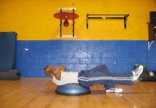 oblique crunches on a bosu ball