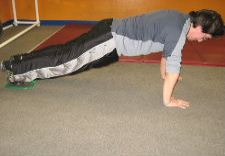 gliding disc core exercise combination 2